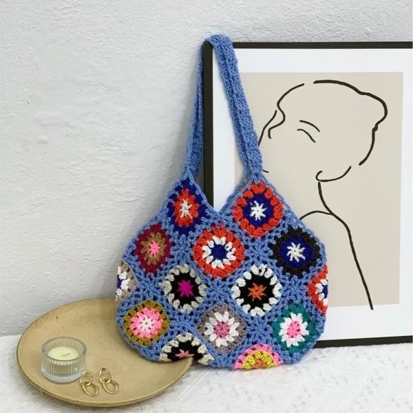 Handmade Crochet Woven Bag