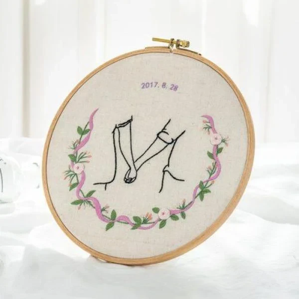 Handmade Embroidery portrait